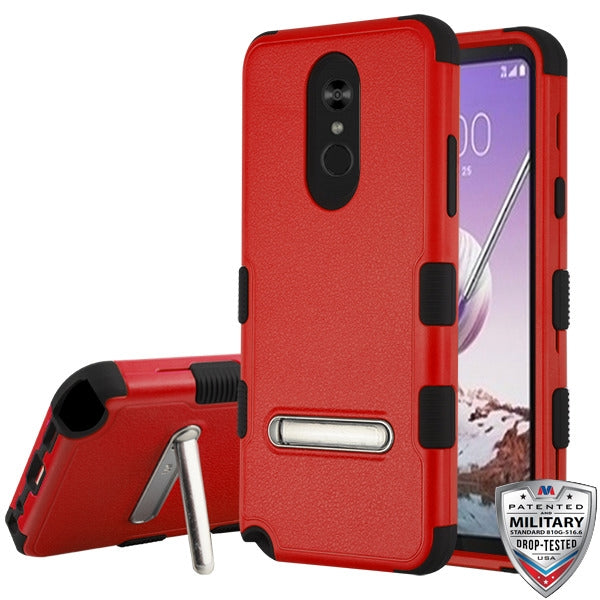 MyBat TUFF Series Case (with Magnetic Metal Stand) for Lg Stylo 5 - Natural Red / Black - LGSTL5HPCTUFFSO356-1.jpg