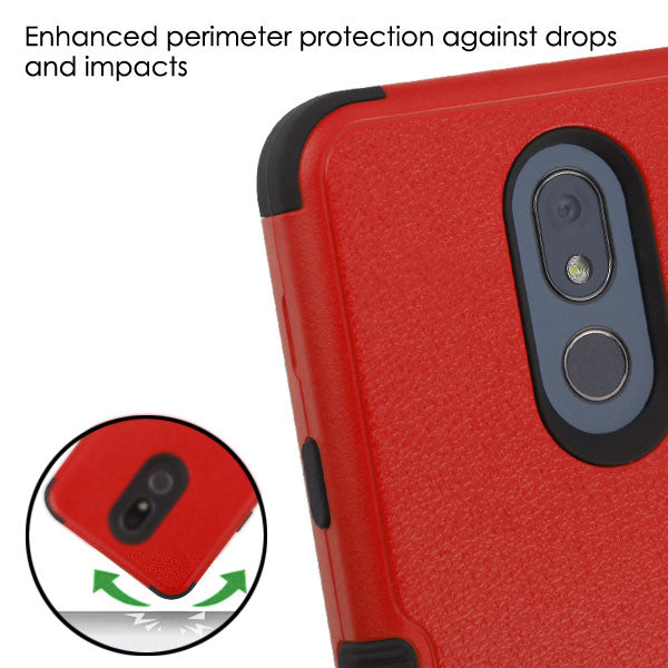 MyBat TUFF Series Case (with Magnetic Metal Stand) for Lg Stylo 5 - Natural Red / Black - LGSTL5HPCTUFFSO356-5.jpg