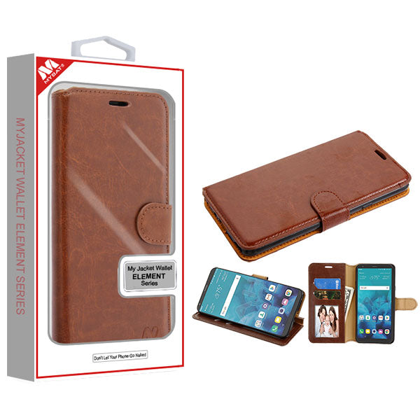 MyBat MyJacket Wallet Element Series for Lg Stylo 4 / Stylo 4 Plus - Brown - LGSTYLO4MYJK562WP-1.jpg