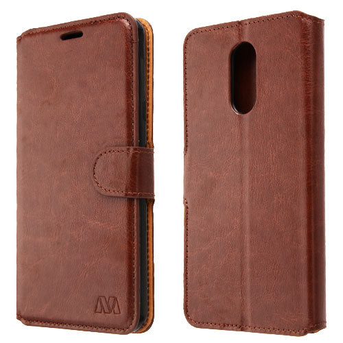 MyBat MyJacket Wallet Element Series for Lg Stylo 4 / Stylo 4 Plus - Brown - LGSTYLO4MYJK562WP-5.jpg