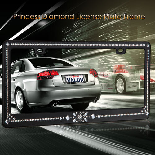 Valor Princess Diamond License Plate Frame - LPF2EK029PRD-4.jpg