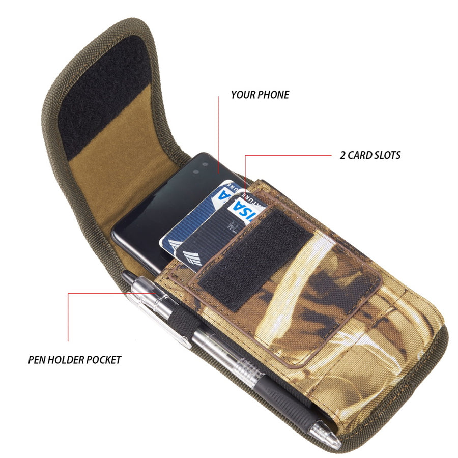 LUXMO Large Vertical Universal Nylon Pouch w/ Dual Card Slots - Tree Camo - LPLGGF-EUV2-CAMO-4.jpg
