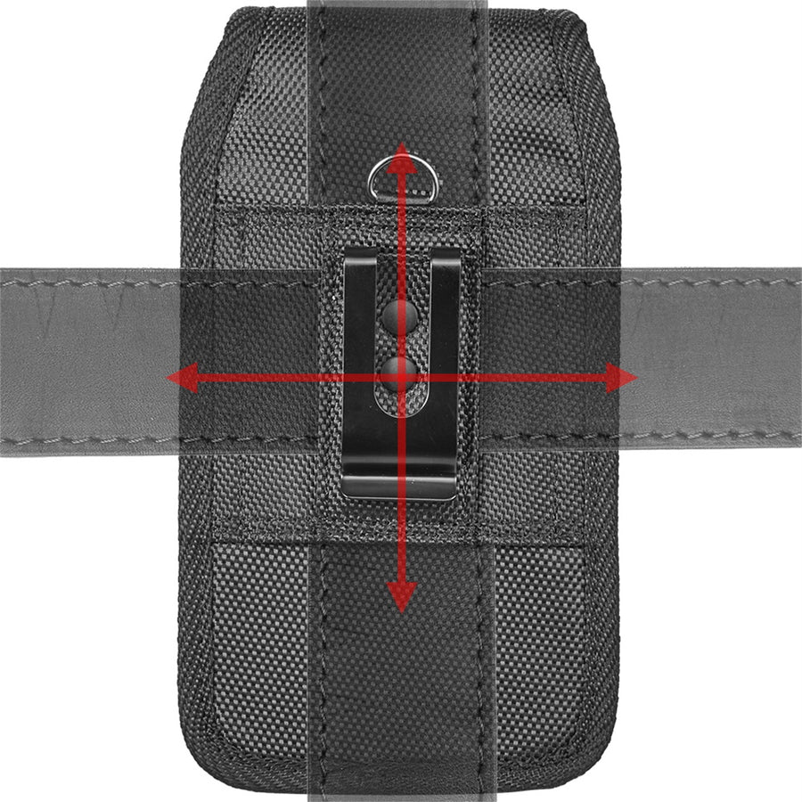 LUXMO Extra Large Vertical Horizontal Nylon Pouch - Black - LPOTX-EUV-BK-5.jpg