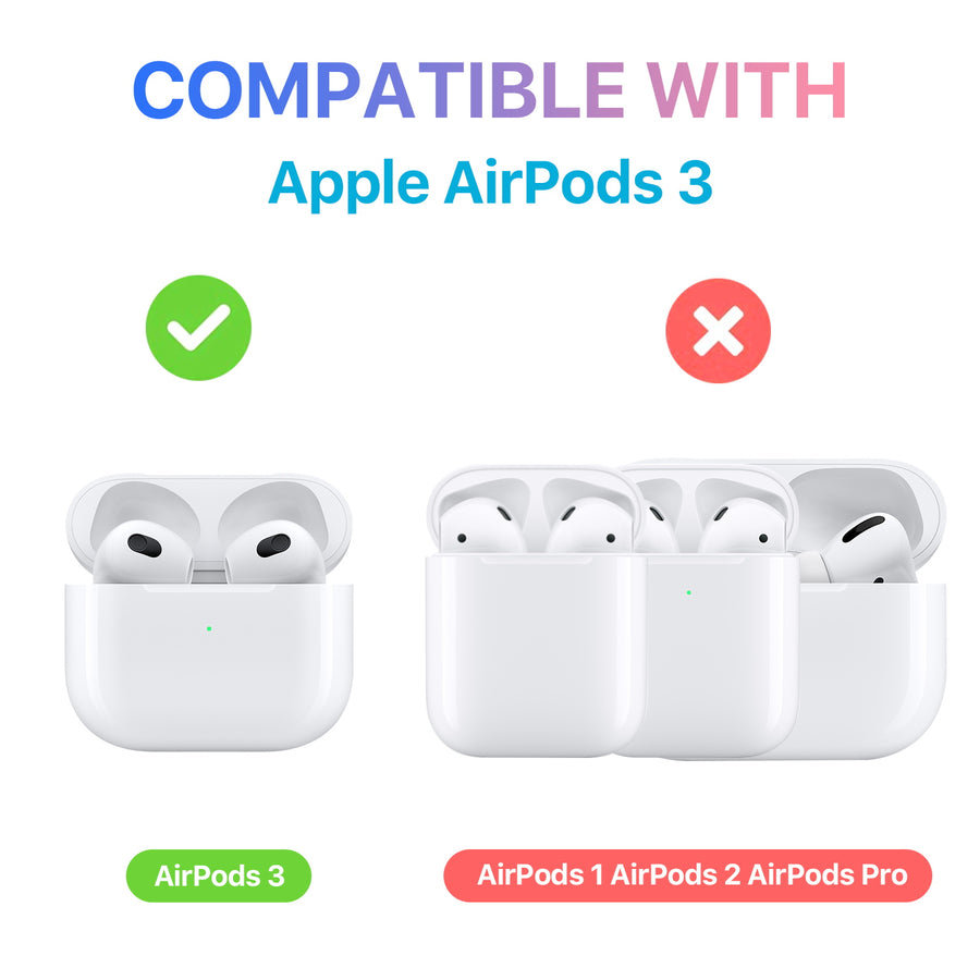 MyBat 3D Cartoon Silicone Case for Apple AirPods 3 with Wireless Charging Case - Avocado - MAIRP3CASK112-3.jpg
