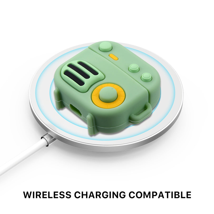 MyBat 3D Cartoon Silicone Case for Apple AirPods 3 with Wireless Charging Case - Radio - MAIRP3CASK193-4.jpg