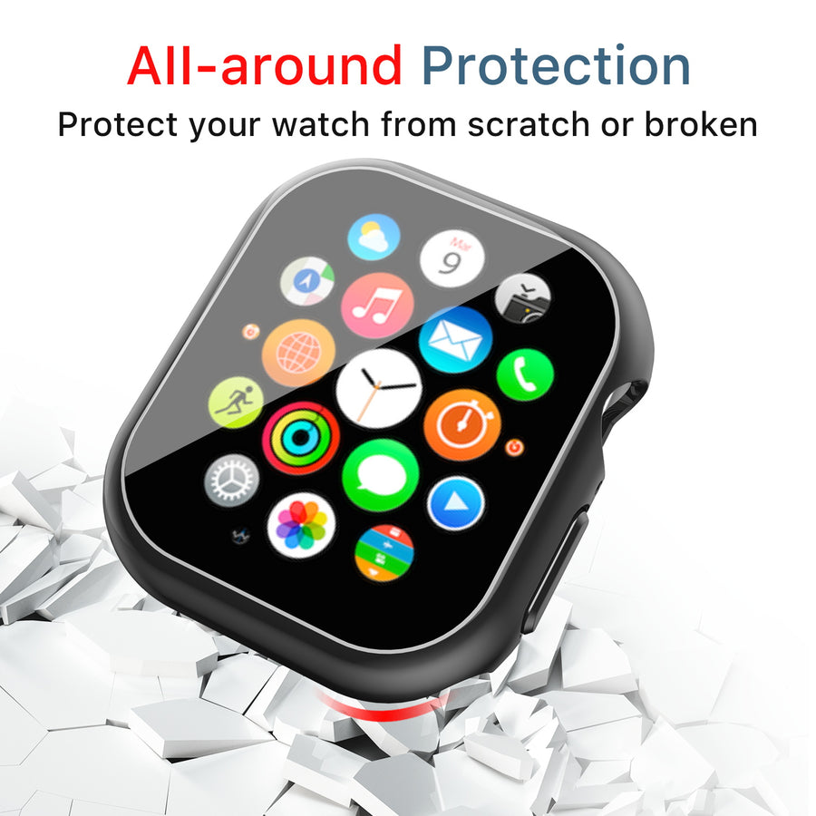 MyBat Fusion Protector Case (with Tempered Glass Screen Protector) for Apple Watch Series 10 42mm / Watch Series 11 42mm - Black - MAWHS1042CSFSSC005-5.jpg