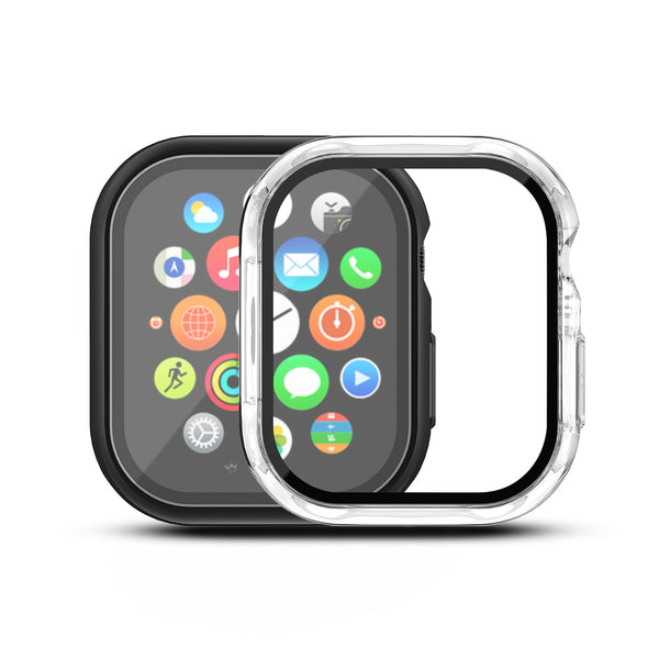 MyBat Fusion Protector Case (with Tempered Glass Screen Protector) for Apple Watch Series 10 46mm / Watch Series 11 46mm - Transparent Clear - MAWHS1046CSFSSC004-2.jpg