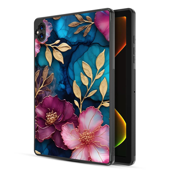 MyBat Design Lab Series Case for Boost Celero5G TAB - Gilded Petals - MBTC5GTABCSLESMP188-2.jpg