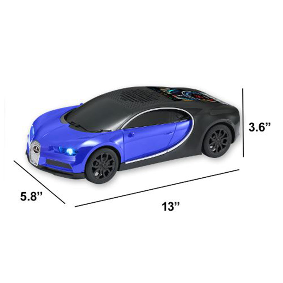 MaxPower Bugatti Style Bluetooth Speaker with LED Lights + Digital Display - Blue / Black - MC660-BL-6.jpg
