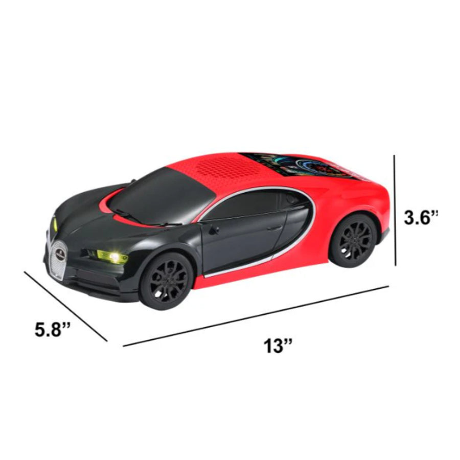 MaxPower Bugatti Style Bluetooth Speaker with LED Lights + Digital Display - Red / Black - MC660-RD-5.jpg