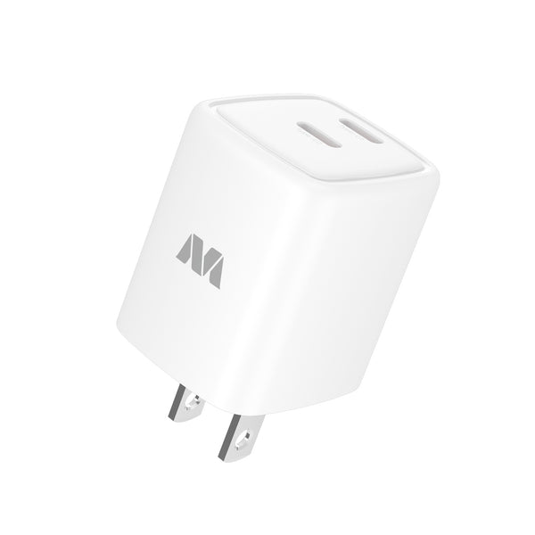 MyBat 35W GaN Dual USB-C Charger - White - MCGTRAC28PW-1.JPG