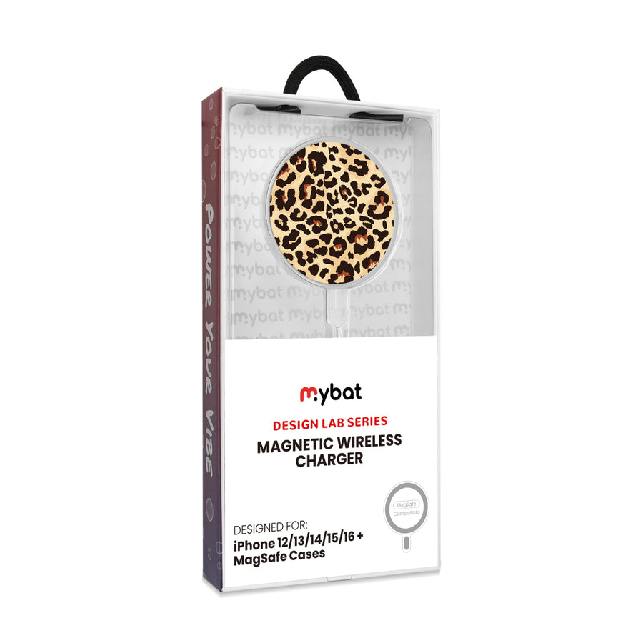 MyBat Design Lab Magnetic Wireless Charger - Silver - Leopard Print - MCGWIRC18SL-005-8.jpg
