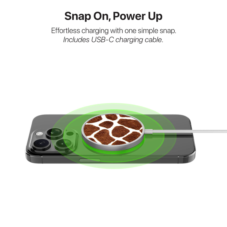 MyBat Design Lab Magnetic Wireless Charger - Silver - Giraffe spots - MCGWIRC18SL-012-4.jpg