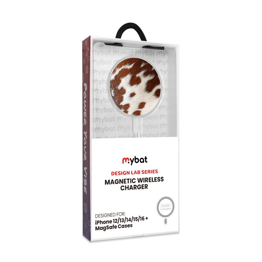 MyBat Design Lab Magnetic Wireless Charger - Silver - Cow Fur - MCGWIRC18SL-013-8.jpg