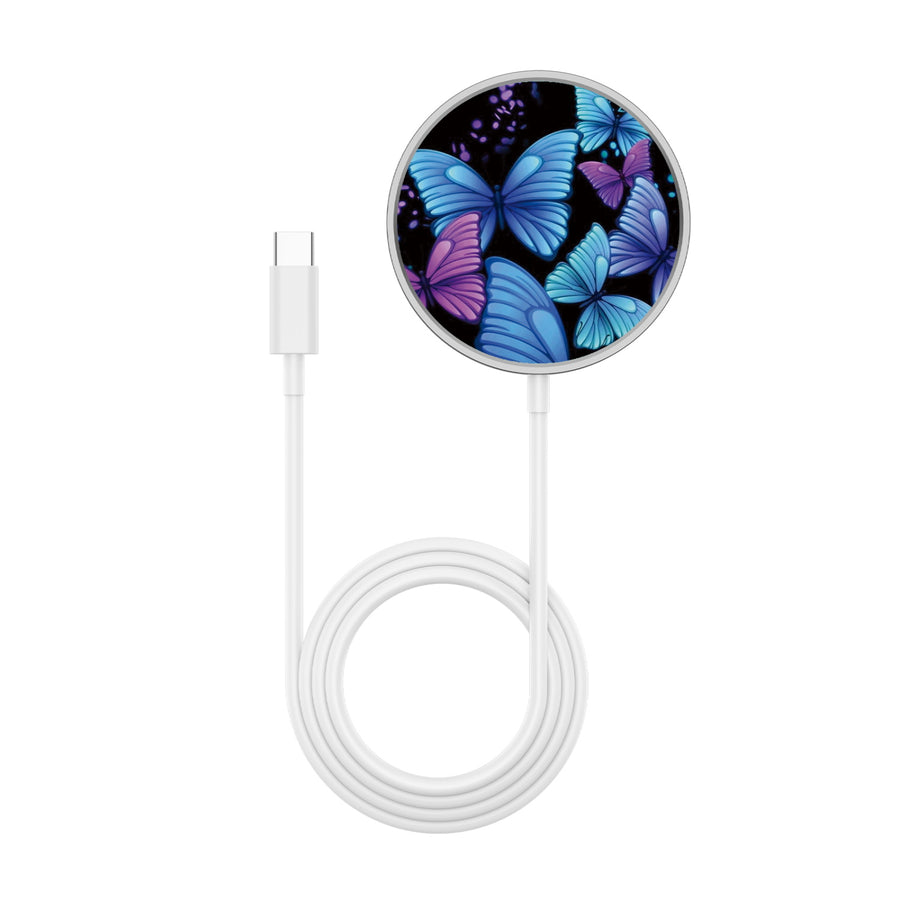 MyBat Design Lab Magnetic Wireless Charger - Silver - Butterfly Night - MCGWIRC18SL-021-3.jpg