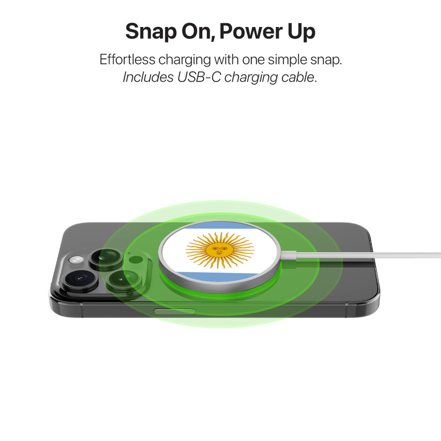 MyBat Design Lab Magnetic Wireless Charger - Silver - Argentinian Flag - MCGWIRC18SL-031-4.jpg