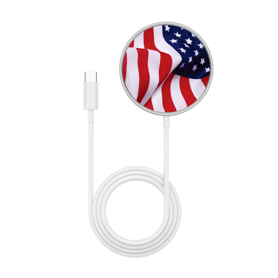 MyBat Design Lab Magnetic Wireless Charger - Silver - Stars & Stripes - MCGWIRC18SL-042-3.jpg