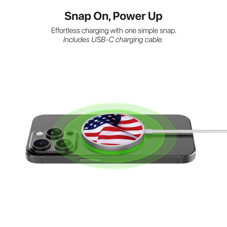 MyBat Design Lab Magnetic Wireless Charger - Silver - Stars & Stripes - MCGWIRC18SL-042-4.jpg