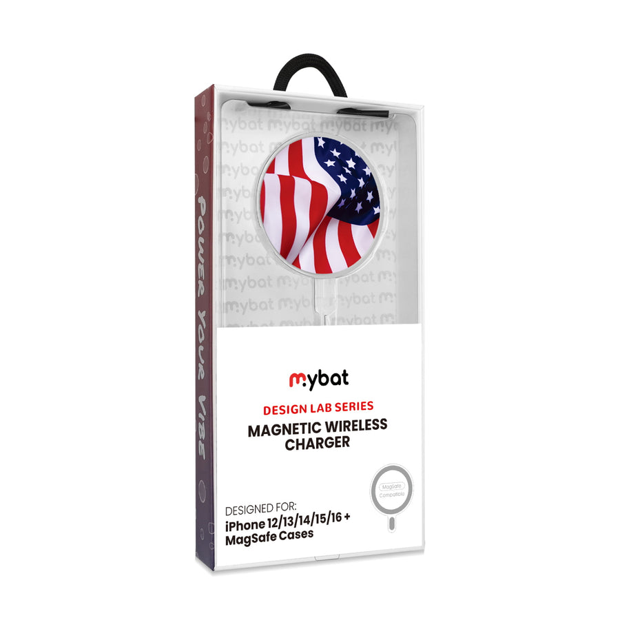 MyBat Design Lab Magnetic Wireless Charger - Silver - Stars & Stripes - MCGWIRC18SL-042-8.jpg