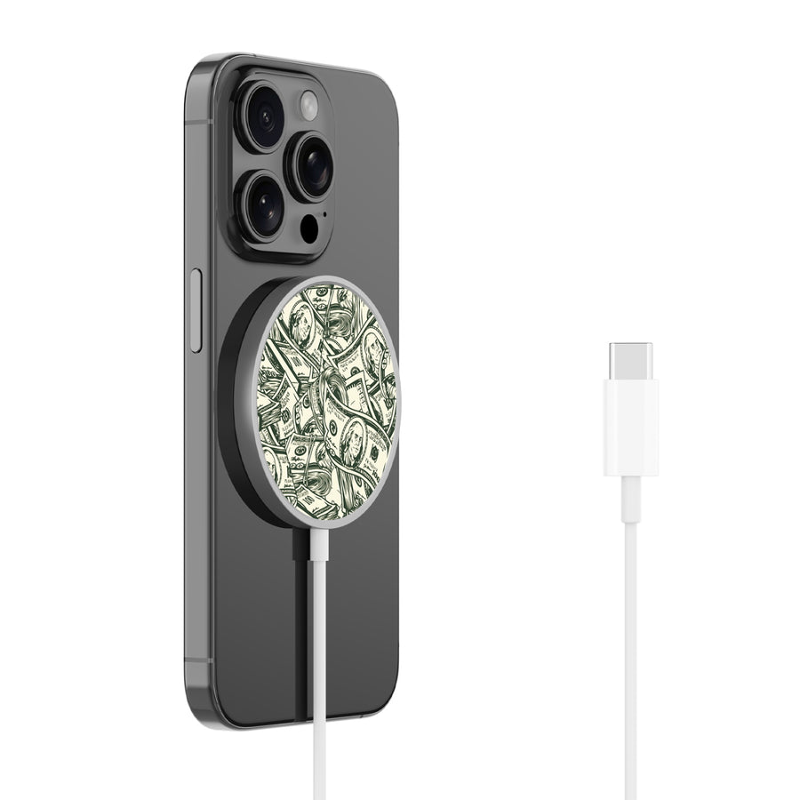MyBat Design Lab Magnetic Wireless Charger - Silver - Money Stack - MCGWIRC18SL-082-2.jpg