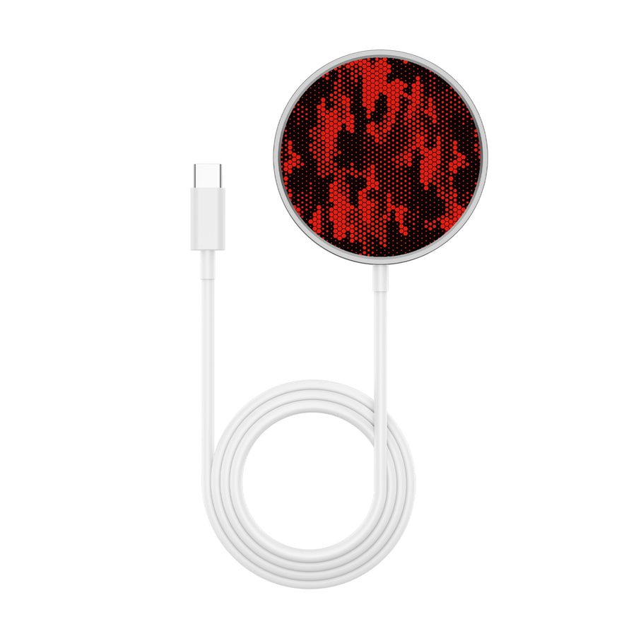 MyBat Design Lab Magnetic Wireless Charger - Silver - Red Digital Camouflage - MCGWIRC18SL-086-3.jpg