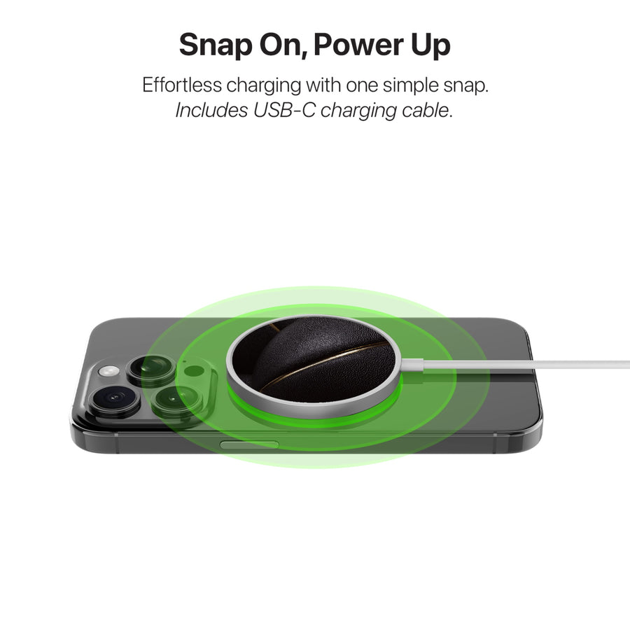 MyBat Design Lab Magnetic Wireless Charger - Silver - Black Basketballs - MCGWIRC18SL-090-4.jpg