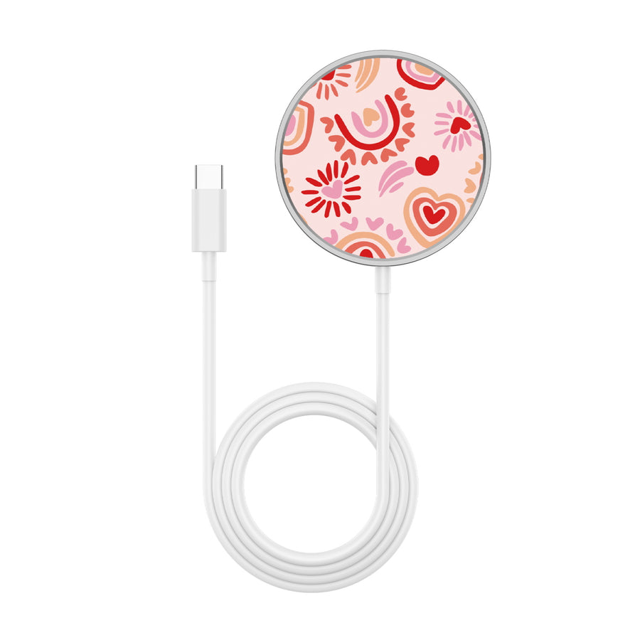 MyBat Design Lab Magnetic Wireless Charger - Silver - Beaming Love - MCGWIRC18SL-095-3.jpg