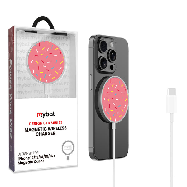 MyBat Design Lab Magnetic Wireless Charger - Silver - Sprinkles - MCGWIRC18SL-099-1.jpg