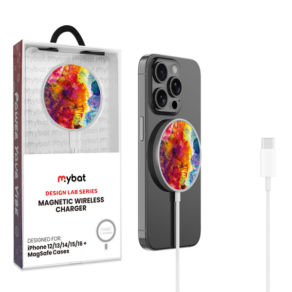 MyBat Design Lab Magnetic Wireless Charger - Silver - Color Burst - MCGWIRC18SL-108-1.jpg