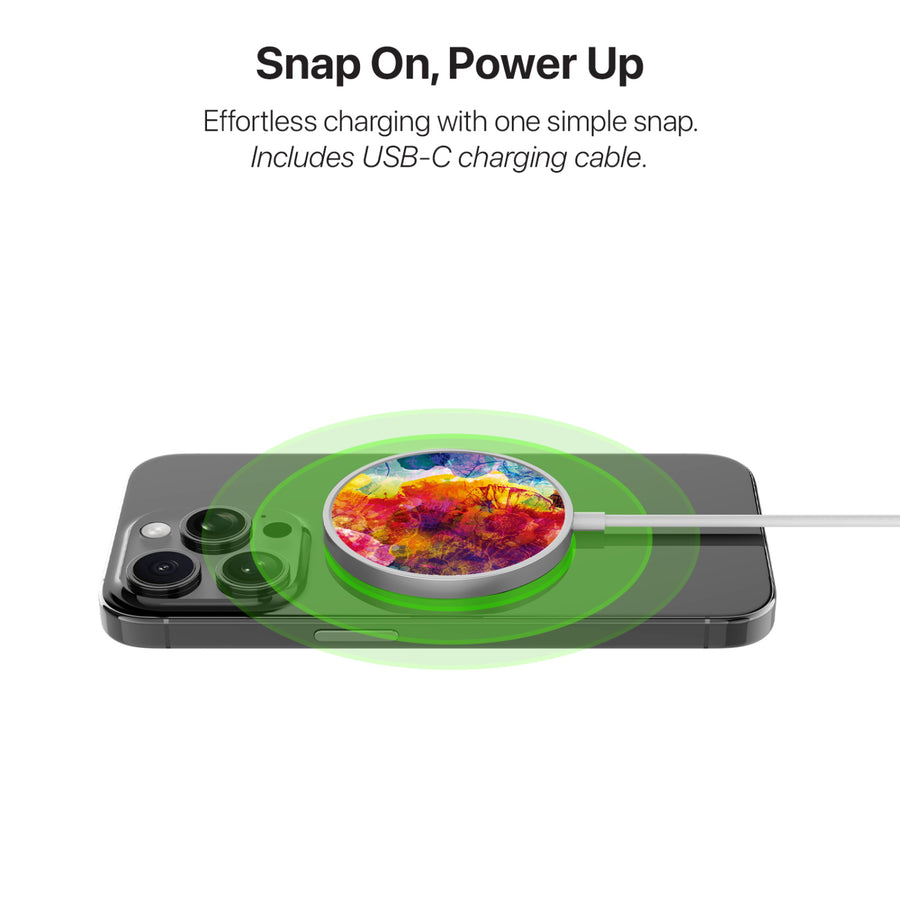 MyBat Design Lab Magnetic Wireless Charger - Silver - Color Burst - MCGWIRC18SL-108-4.jpg