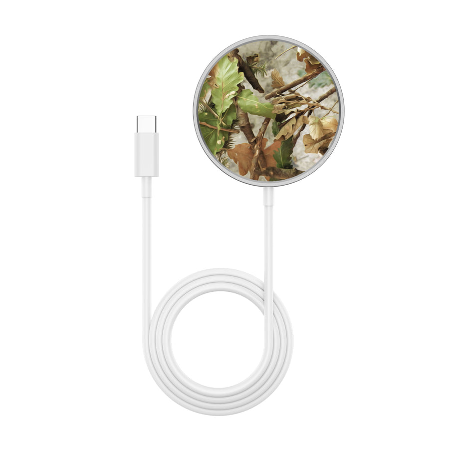 MyBat Design Lab Magnetic Wireless Charger - Silver - Forest Camouflage - MCGWIRC18SL-117-3.jpg
