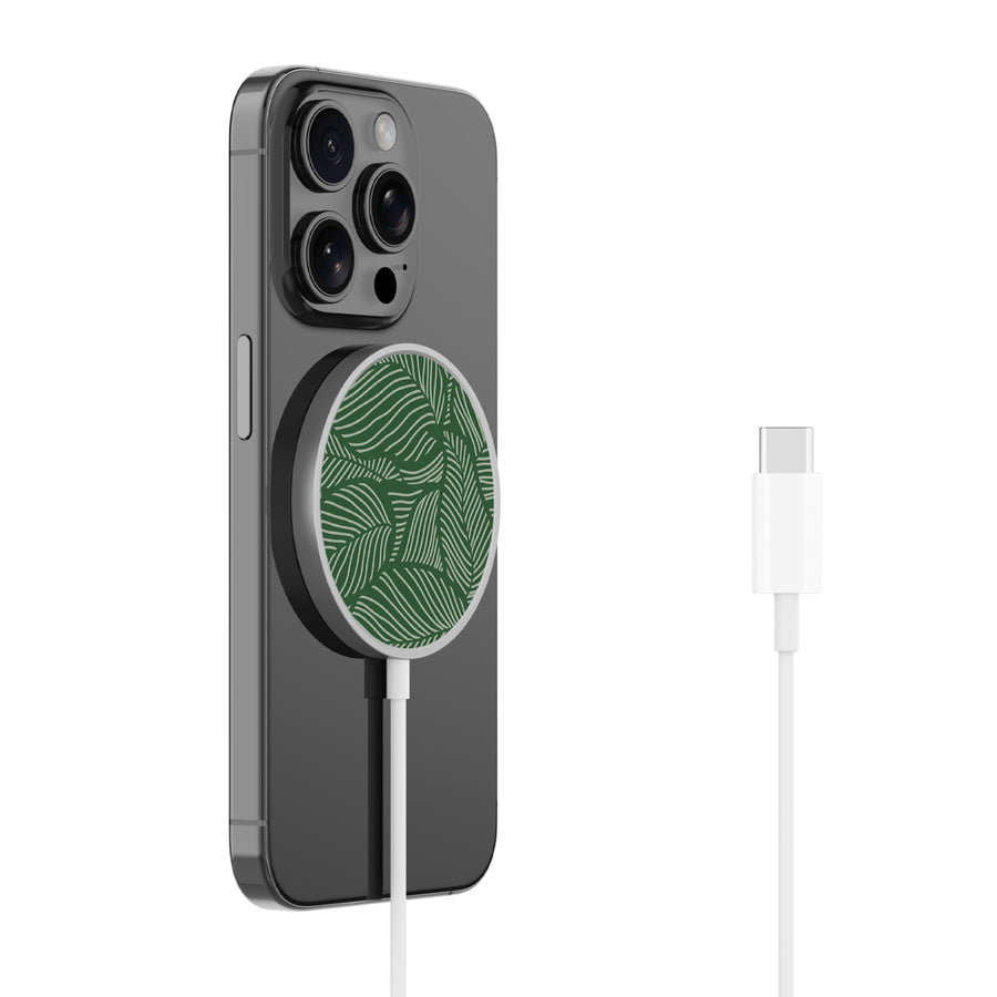 MyBat Design Lab Magnetic Wireless Charger - Silver - Leaves - MCGWIRC18SL-125-2.jpg