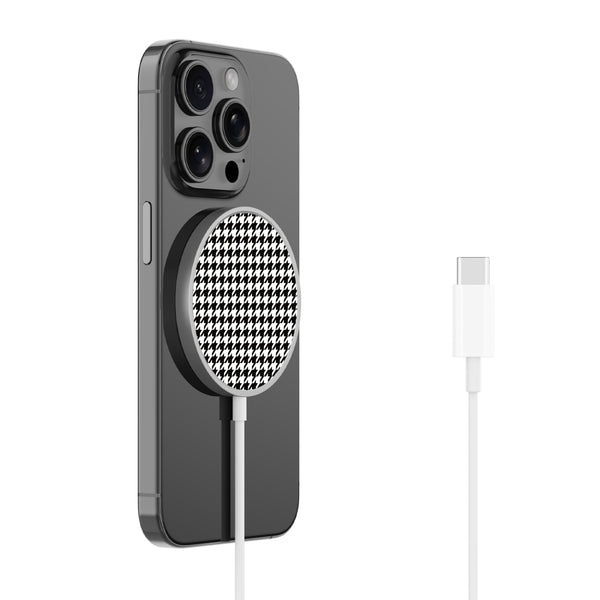 MyBat Design Lab Magnetic Wireless Charger - Silver - Classic Houndstooth - MCGWIRC18SL-215-2.jpg