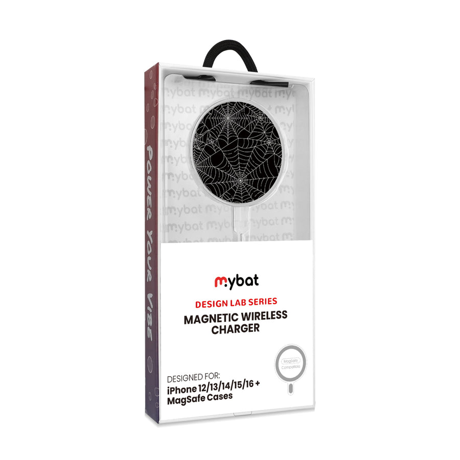 MyBat Design Lab Magnetic Wireless Charger - Silver - Spider Web - MCGWIRC18SL-217-8.jpg