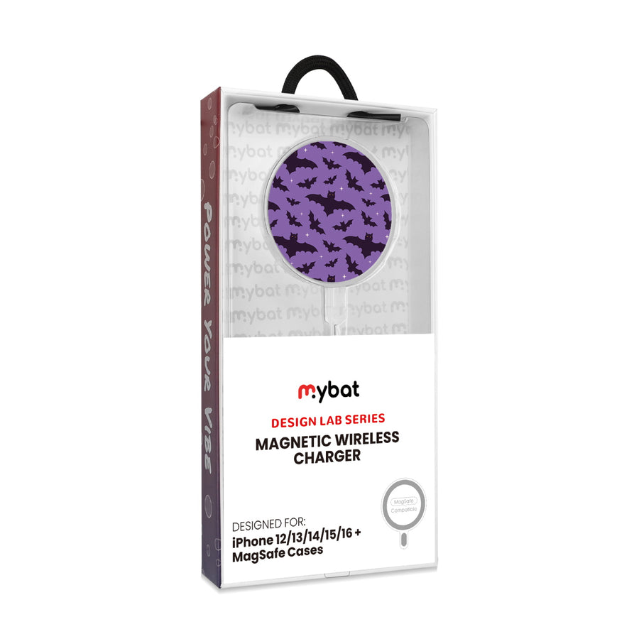 MyBat Design Lab Magnetic Wireless Charger - Silver - Flying Bats - MCGWIRC18SL-220-8.jpg