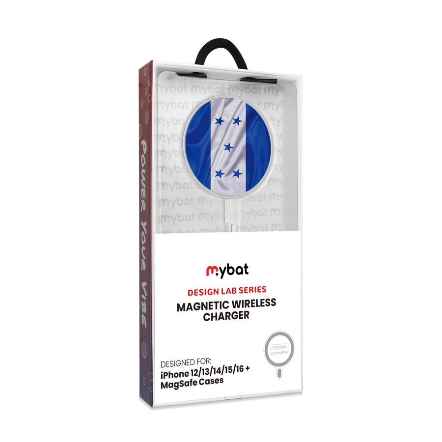 MyBat Design Lab Magnetic Wireless Charger - Silver - Honduras Flag - MCGWIRC18SL-259-8.jpg