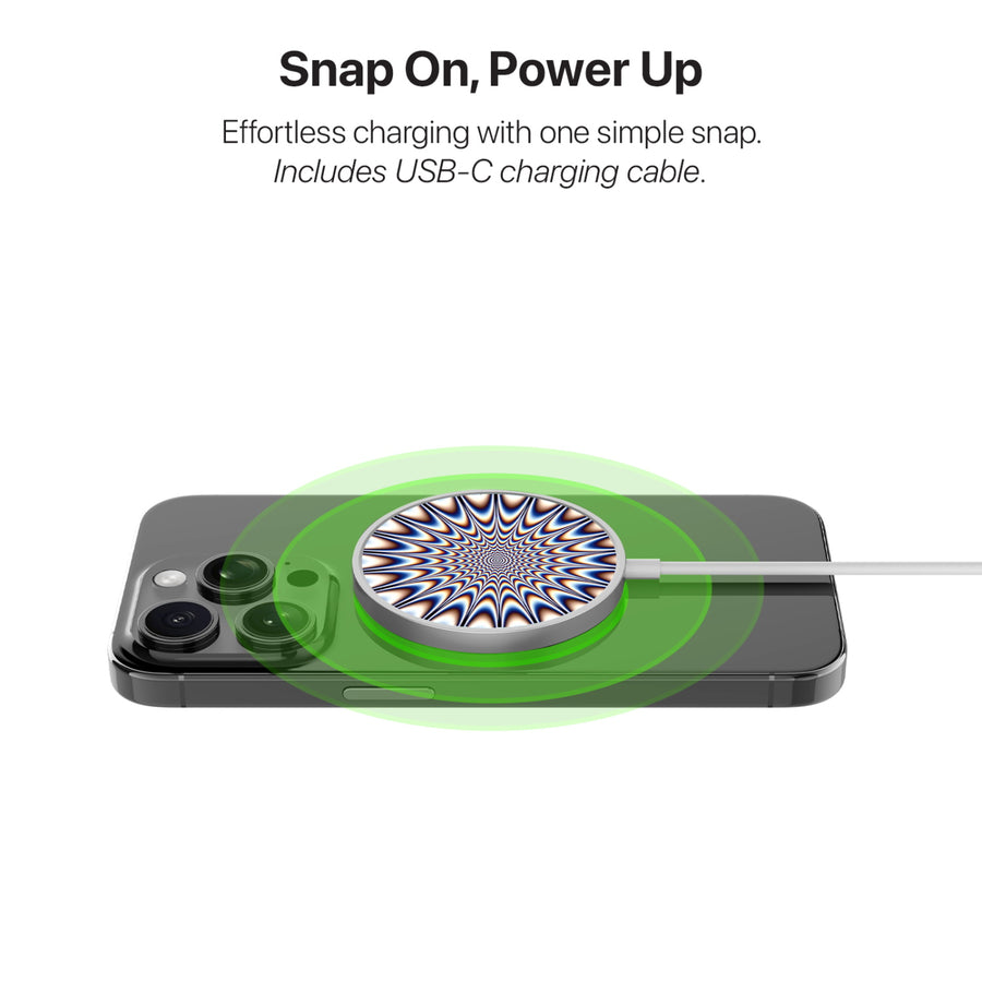 MyBat Design Lab Magnetic Wireless Charger - Silver - Hypnotic Burst - MCGWIRC18SL-267-4.jpg
