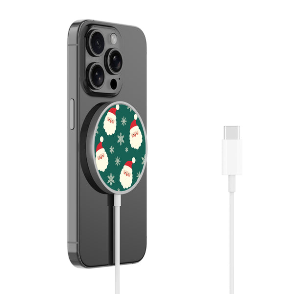 MyBat Design Lab Magnetic Wireless Charger - Silver - Jolly Saint Nick - MCGWIRC18SL-271-2.jpg