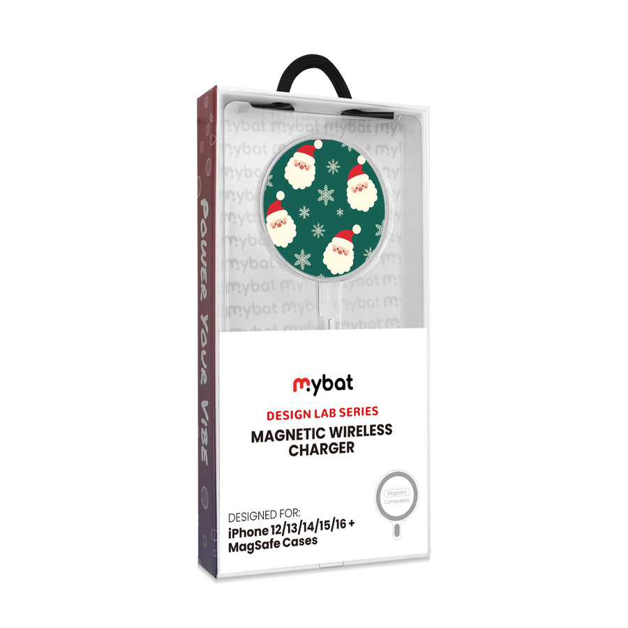 MyBat Design Lab Magnetic Wireless Charger - Silver - Jolly Saint Nick - MCGWIRC18SL-271-8.jpg