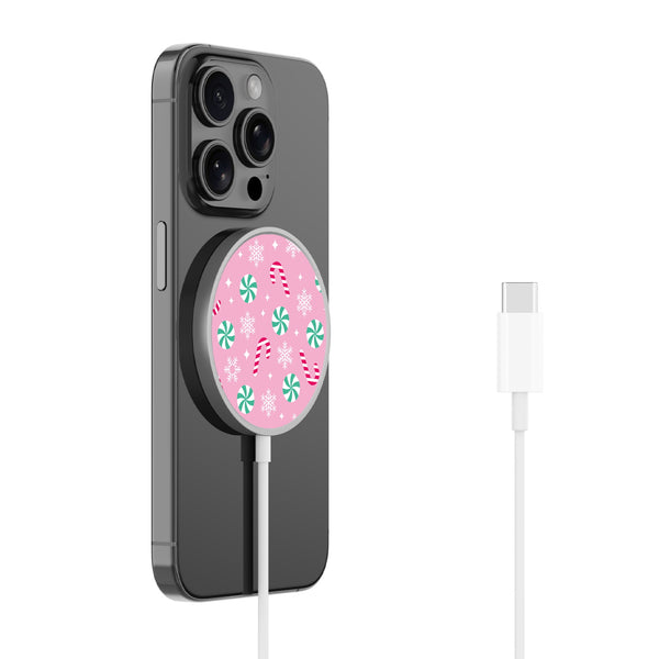 MyBat Design Lab Magnetic Wireless Charger - Silver - Peppermint Swirl - MCGWIRC18SL-272-2.jpg