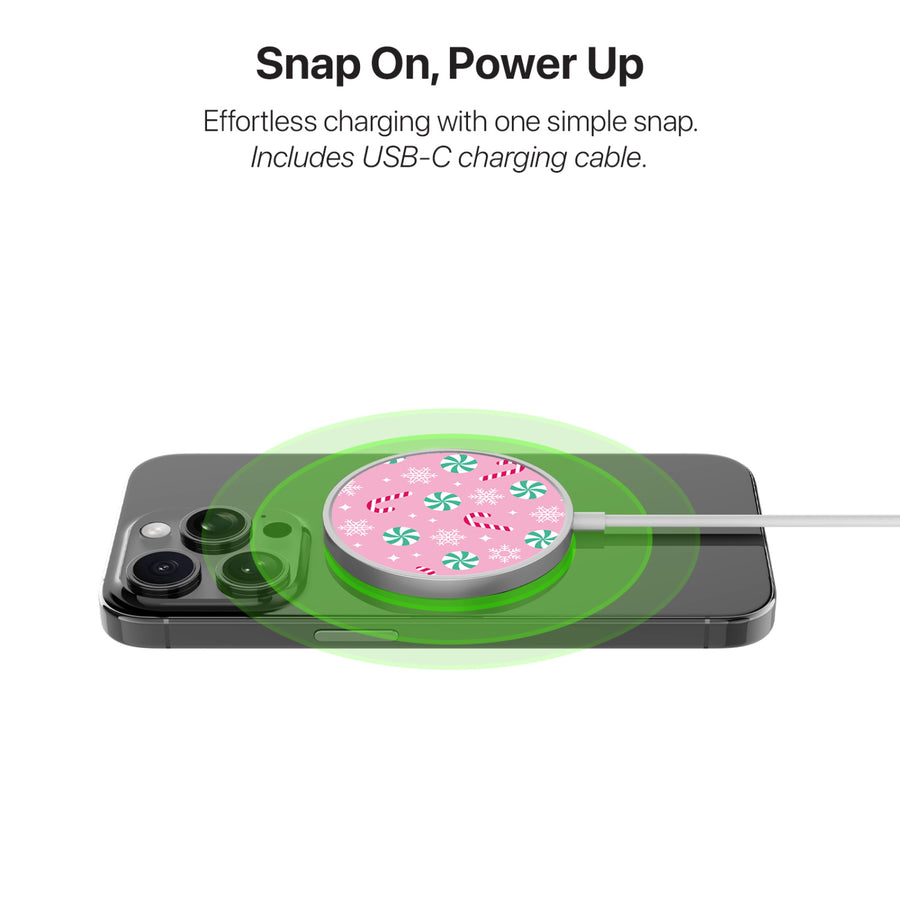 MyBat Design Lab Magnetic Wireless Charger - Silver - Peppermint Swirl - MCGWIRC18SL-272-4.jpg