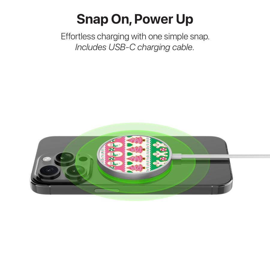 MyBat Design Lab Magnetic Wireless Charger - Silver - Season's Greeting - MCGWIRC18SL-277-4.jpg