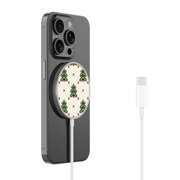 MyBat Design Lab Magnetic Wireless Charger - Silver - O Christmas Tree - MCGWIRC18SL-291-2.jpg