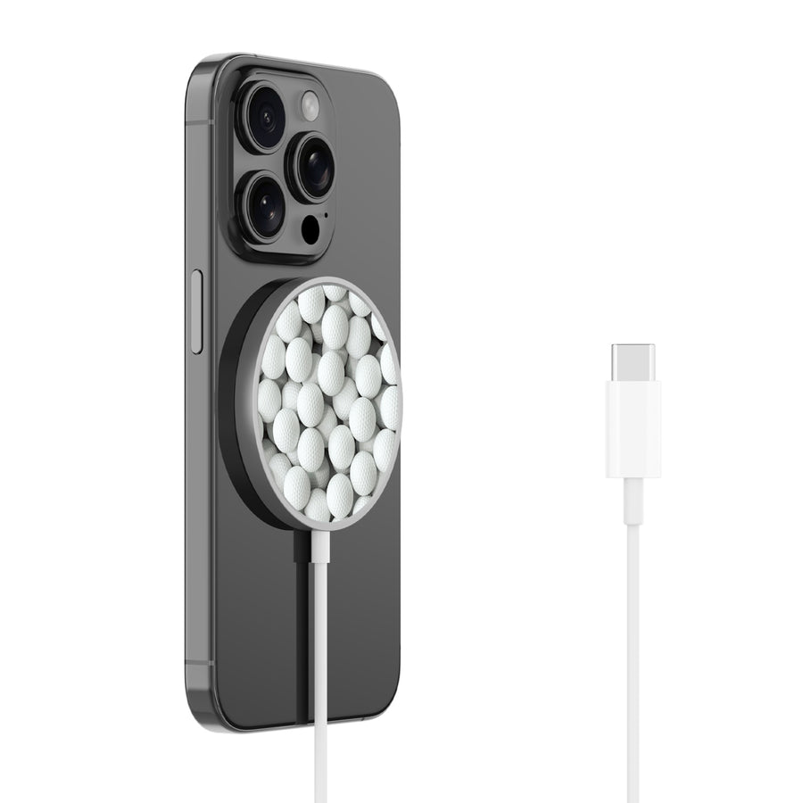 MyBat Design Lab Magnetic Wireless Charger - Silver - Golf Balls - MCGWIRC18SL-314-2.jpg