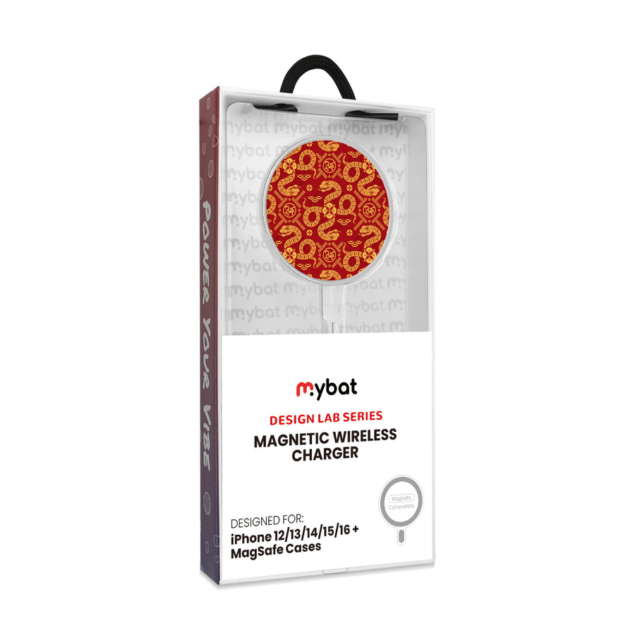 MyBat Design Lab Magnetic Wireless Charger - Silver - Golden Snake Dance - MCGWIRC18SL-317-8.jpg