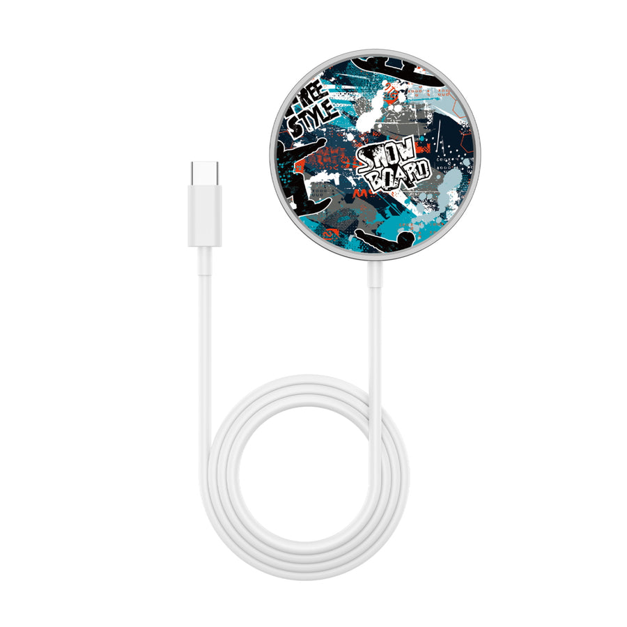 MyBat Design Lab Magnetic Wireless Charger - Silver - Shredding Freestyle - MCGWIRC18SL-326-3.jpg