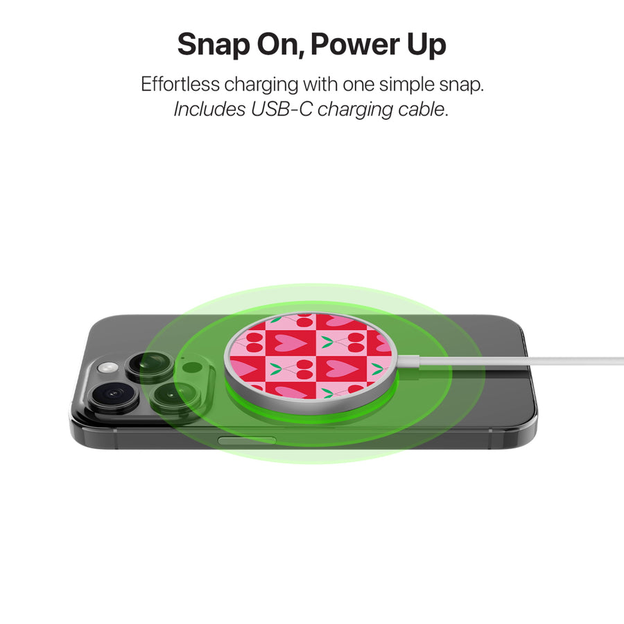 MyBat Design Lab Magnetic Wireless Charger - Silver - Cherry Hearts - MCGWIRC18SL-334-4.jpg