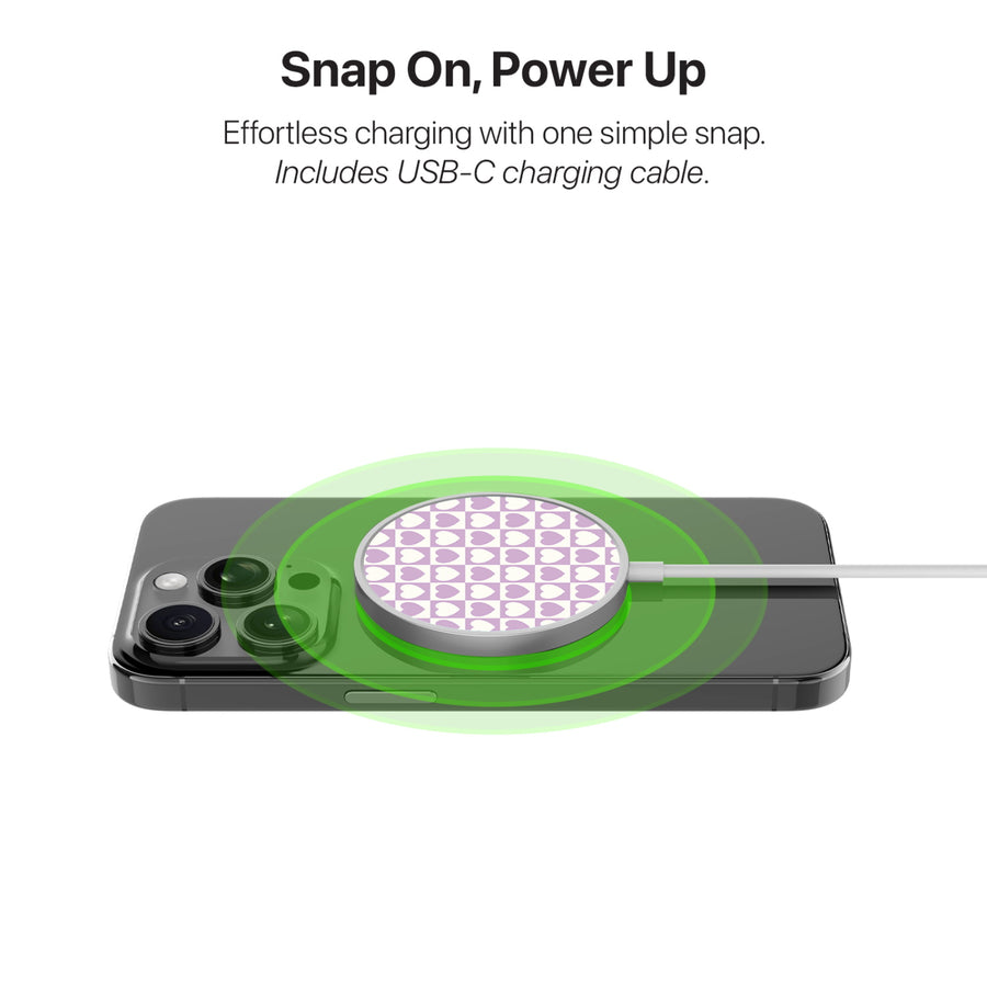 MyBat Design Lab Magnetic Wireless Charger - Silver - Heart Grid - MCGWIRC18SL-339-4.jpg