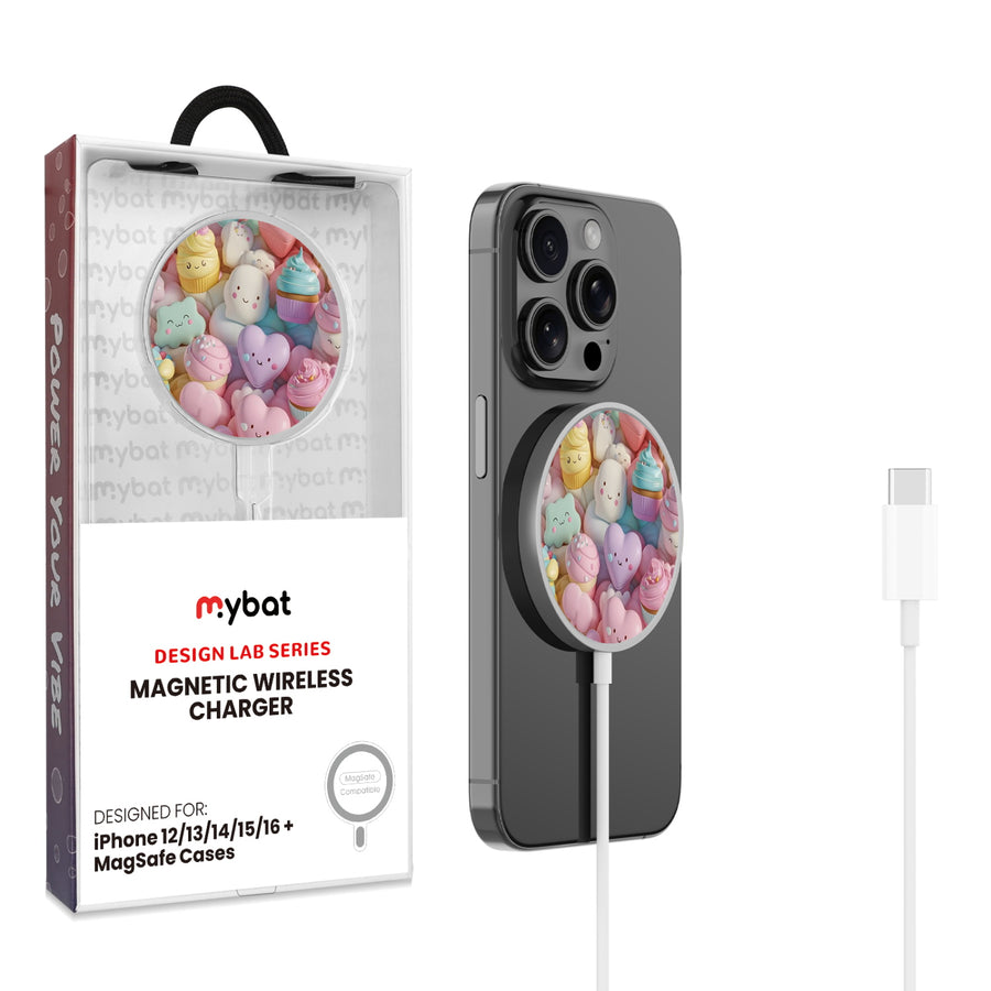 MyBat Design Lab Magnetic Wireless Charger - Silver - Candy Love - MCGWIRC18SL-354-1.jpg