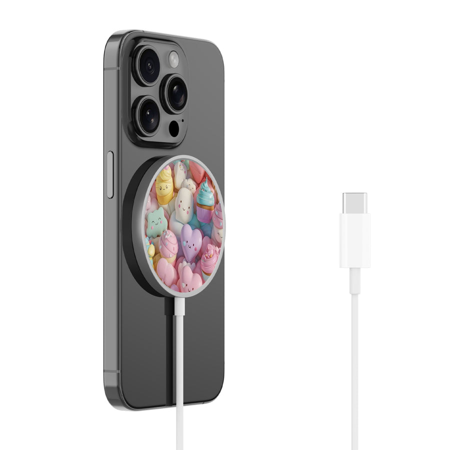 MyBat Design Lab Magnetic Wireless Charger - Silver - Candy Love - MCGWIRC18SL-354-2.jpg